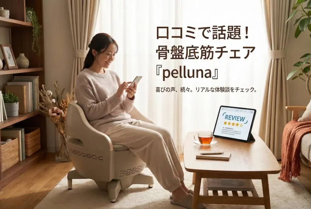 骨盤底筋トレーニングチェア pelluna(ペルーナ)の口コミ・評判イメージ