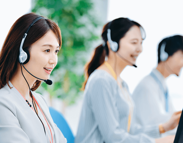 開業後も手厚いサポートで顔や資料を見ながら受けることができる解説画像