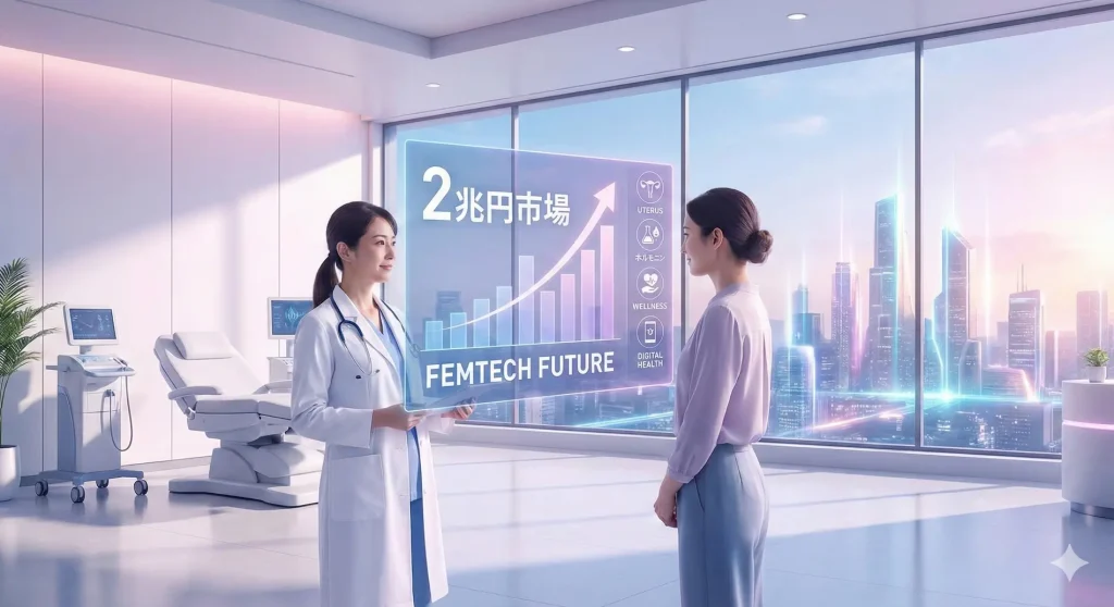 フェムテック（Femtech）市場の拡大を解説する画像